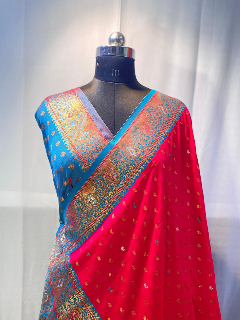 Anjali Pure Soft Paithani Silk Saree | Shoppers Trend