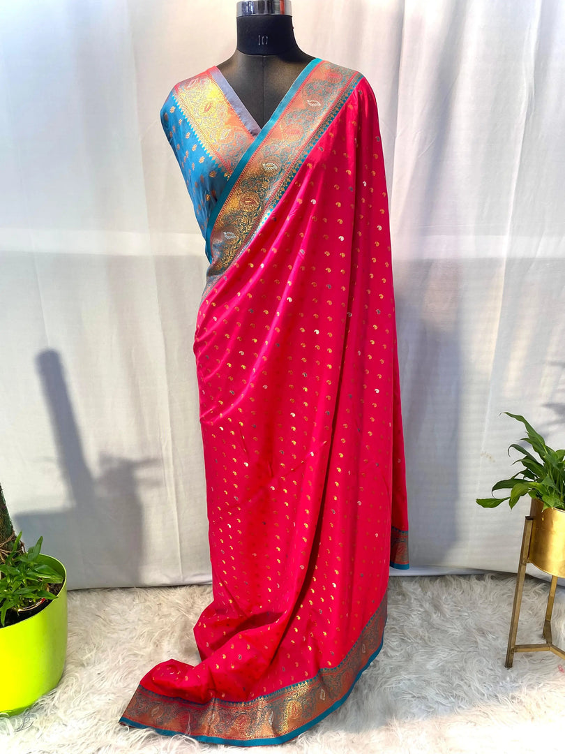 Anjali Pure Soft Paithani Silk Saree | Shoppers Trend