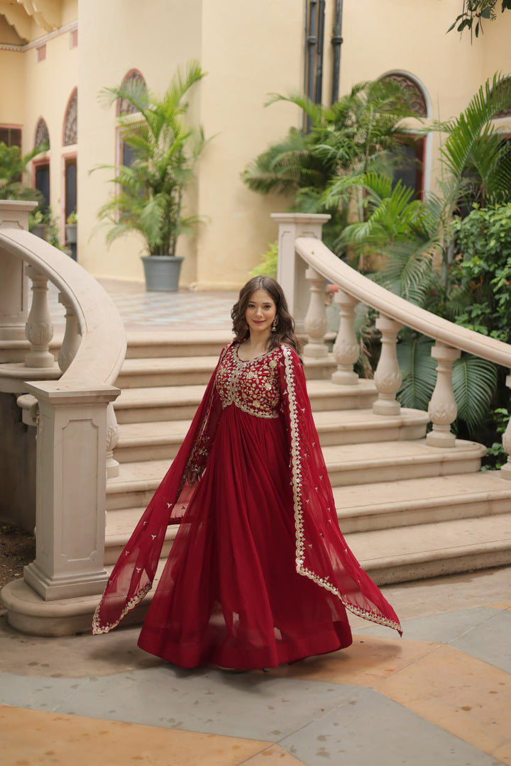 Sushila Faux Blooming Anarkali | Shoppers Trend