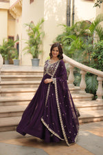 Load image into Gallery viewer, Sushila Faux Blooming Anarkali | Shoppers Trend
