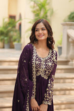 Load image into Gallery viewer, Sushila Faux Blooming Anarkali | Shoppers Trend
