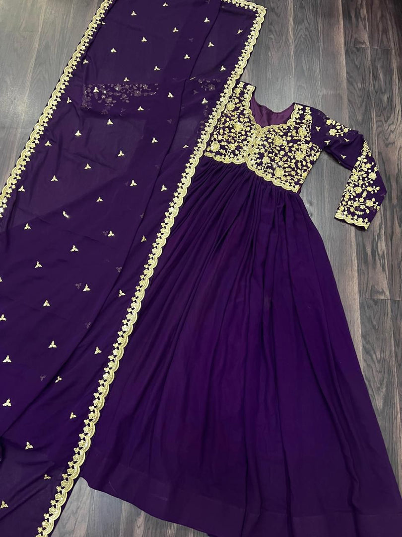 Sushila Faux Blooming Anarkali | Shoppers Trend