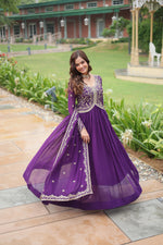 Load image into Gallery viewer, Payal Faux Blooming Anarkali | Shoppers Trend
