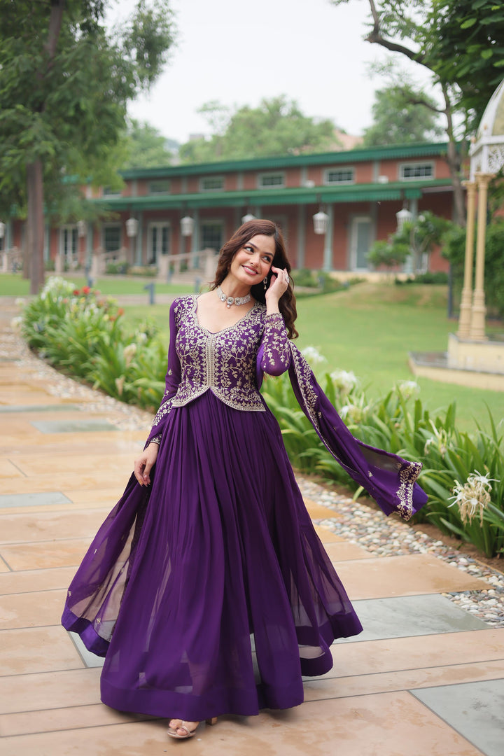 Payal Faux Blooming Anarkali | Shoppers Trend