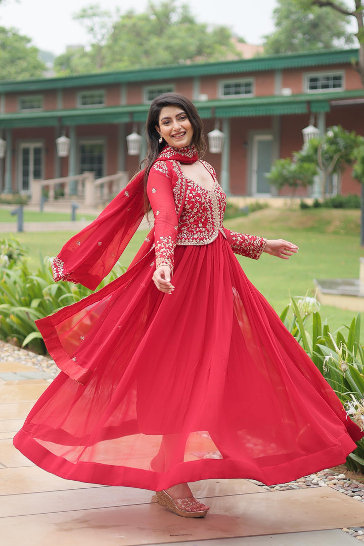 Payal Faux Blooming Anarkali | Shoppers Trend