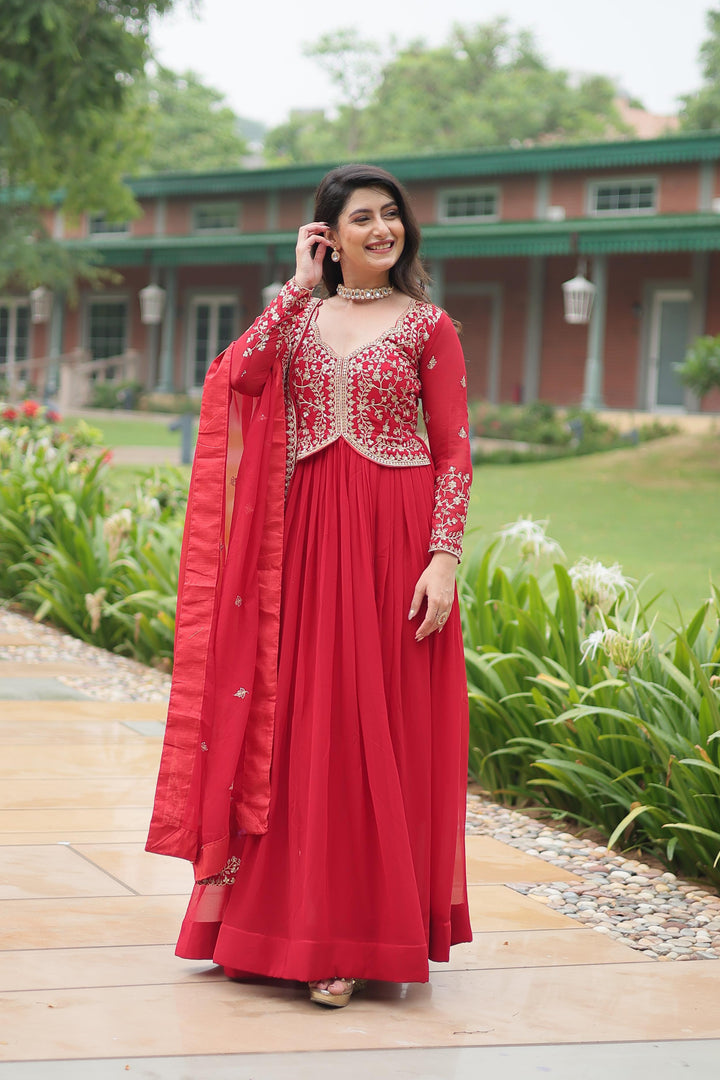 Payal Faux Blooming Anarkali | Shoppers Trend