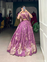 Load image into Gallery viewer, Jenika Tussar Silk Dhavani Set | Half-Saree | Shoppers Trend
