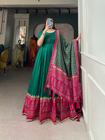 Load image into Gallery viewer, Krishna Tussar Silk Anarkali | Shoppers Trend
