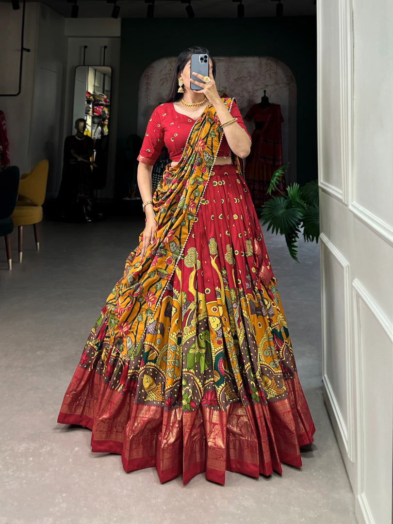 Ritaa Tussar Silk Dhavani Set | Half-Saree | Shoppers Trend