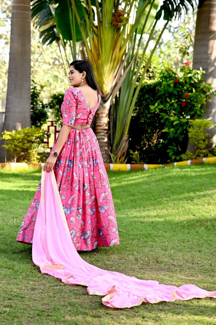 Teena Chinon Dhavani Set | Half-Saree | Shoppers Trend