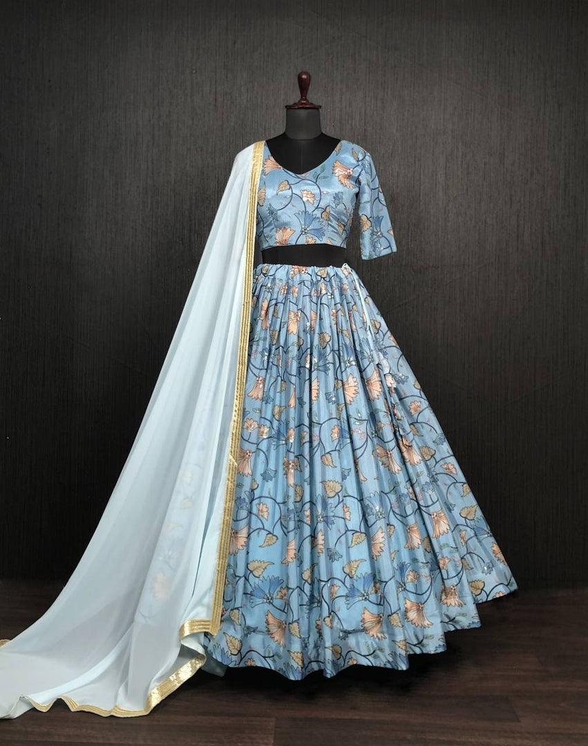 Teena Chinon Dhavani Set | Half-Saree | Shoppers Trend