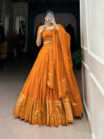 Load image into Gallery viewer, Minaxi Pure Chanderi Dhavani Set / Half Saree | Shoppers Trend
