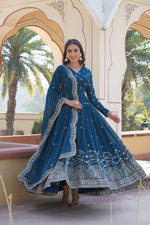 Load image into Gallery viewer, Urvisha Faux Georgette Anarkali | Shoppers Trend
