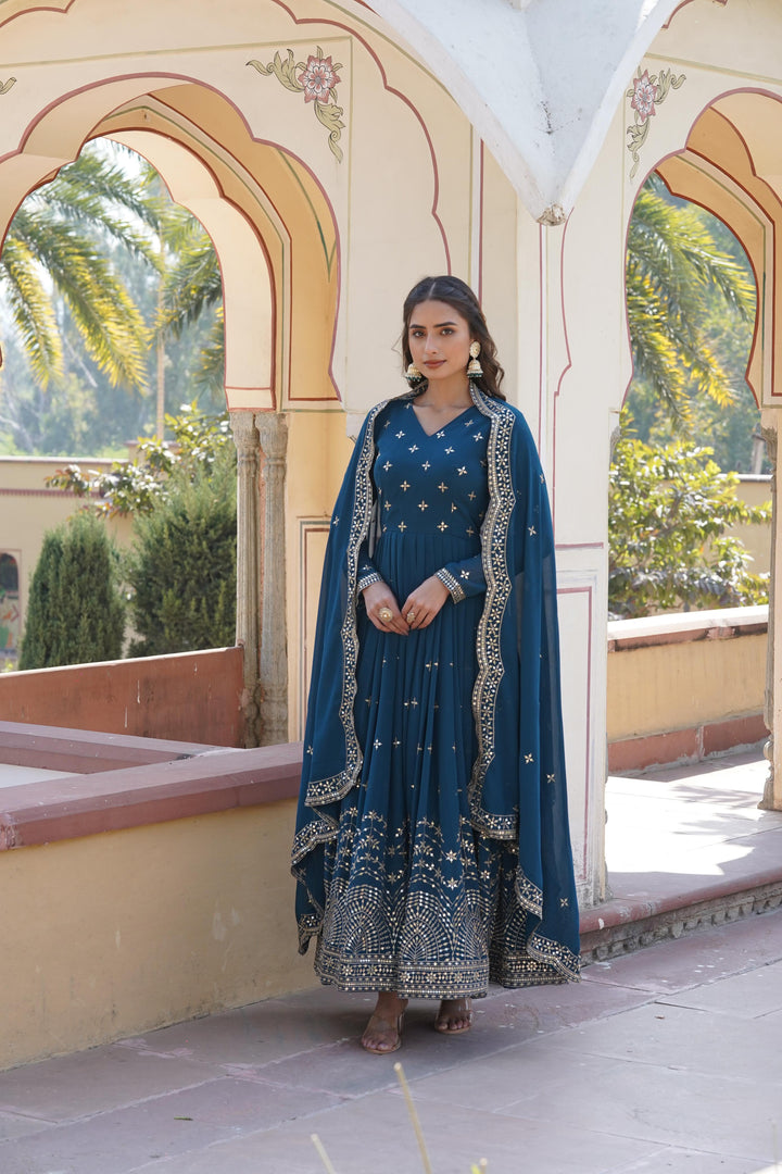 Urvisha Faux Georgette Anarkali | Shoppers Trend