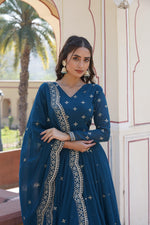 Load image into Gallery viewer, Urvisha Faux Georgette Anarkali | Shoppers Trend
