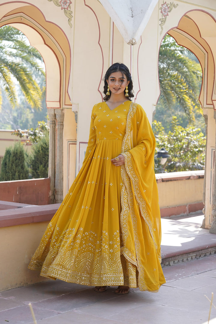 Urvisha Faux Georgette Anarkali | Shoppers Trend