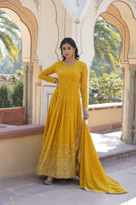 Load image into Gallery viewer, Urvisha Faux Georgette Anarkali | Shoppers Trend
