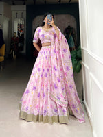 Load image into Gallery viewer, Janki Tabby Silk Dhavani Set | Half-Saree | Shoppers Trend
