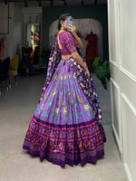 Load image into Gallery viewer, Krisha Tussar Silk Dhavani Set | Half-Saree | Shoppers Trend
