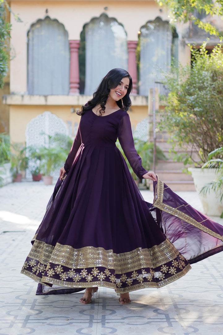Shilpa Faux Blooming Anarkali | Shoppers Trend