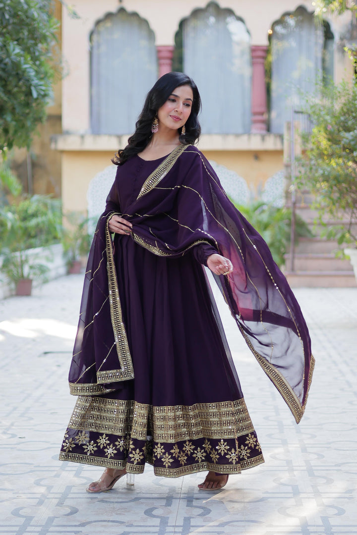 Shilpa Faux Blooming Anarkali | Shoppers Trend