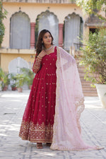 Load image into Gallery viewer, Ishita Faux Blooming Anarkali | Shoppers Trend
