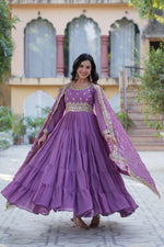 Load image into Gallery viewer, Riyanshika Star Georgette Anarkali | Shoppers Trend

