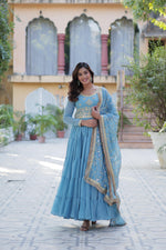 Load image into Gallery viewer, Riyanshika Star Georgette Anarkali | Shoppers Trend
