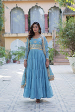 Load image into Gallery viewer, Riyanshika Star Georgette Anarkali | Shoppers Trend
