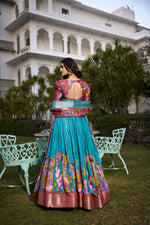 Load image into Gallery viewer, Kina Dola Silk Dhavani Set | Langa Voni | Shoppers Trend
