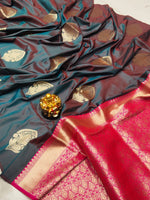 Load image into Gallery viewer, Laxmi Lichi Silk Saree | Shoppers Trend
