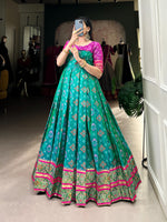 Load image into Gallery viewer, Pooja Jacquard Silk Gown | Shoppers Trend
