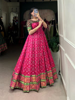 Load image into Gallery viewer, Pooja Jacquard Silk Gown | Shoppers Trend

