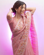 Load image into Gallery viewer, Bina Heavy Organza Silk Saree | Shoppers Trend
