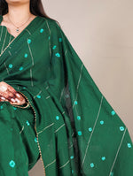 Load image into Gallery viewer, Trupti Viscose Chanderi Saree | Shoppers Trend
