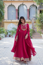 Load image into Gallery viewer, Mayuri Faux Blooming Georgette Anarkali | Shoppers Trend
