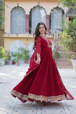 Load image into Gallery viewer, Mayuri Faux Blooming Georgette Anarkali | Shoppers Trend
