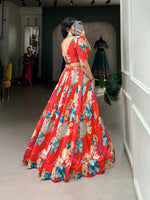 Load image into Gallery viewer, Asin Tussar Silk Dhavani Set / Langa Voni | Shoppers Trend
