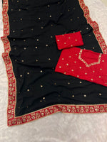 Load image into Gallery viewer, Priyanka Heavy Georgette  Saree | Shoppers Trend
