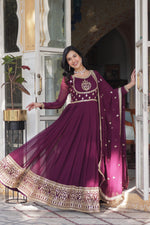 Load image into Gallery viewer, Minaxi Faux Blooming Georgette Anarkali | Shoppers Trend
