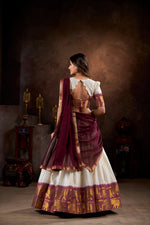 Load image into Gallery viewer, Nikita Poly Cotton Half-Saree / Dhavani Set / Langa Voni | Shoppers Trend
