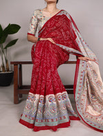 Load image into Gallery viewer, Daya Green Silk Saree | Shoppers Trend
