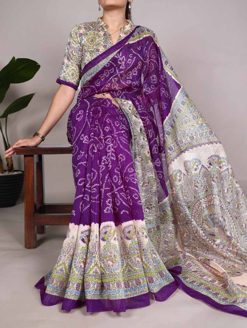 Daya Green Silk Saree | Shoppers Trend