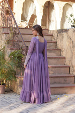 Load image into Gallery viewer, Jagu Star Georgette Anarkali | Shoppers Trend

