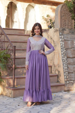 Load image into Gallery viewer, Jagu Star Georgette Anarkali | Shoppers Trend
