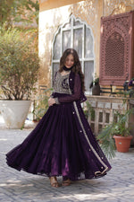 Load image into Gallery viewer, Enna Faux Blooming Georgette Anarkali | Shoppers Trend
