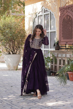 Load image into Gallery viewer, Enna Faux Blooming Georgette Anarkali | Shoppers Trend
