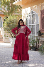 Load image into Gallery viewer, Enna Faux Blooming Georgette Anarkali | Shoppers Trend
