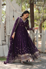 Load image into Gallery viewer, Kamal Faux Blooming Anarkali | Shoppers Trend
