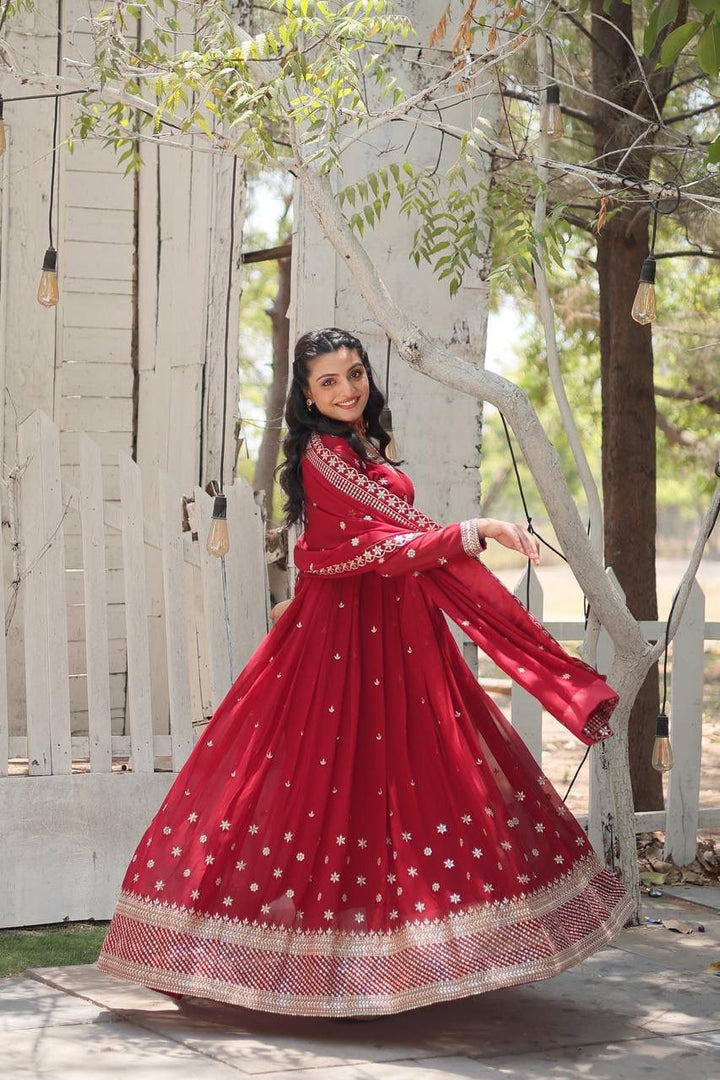 Kamal Faux Blooming Anarkali | Shoppers Trend